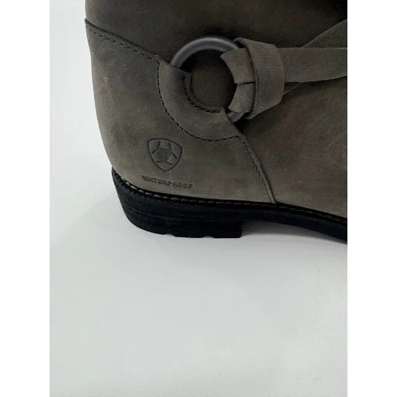 Ariat Witney Waterproof Boots Women's 8.5 B gray Manmade Leather Upper 10021532 - Picture 3 of 11